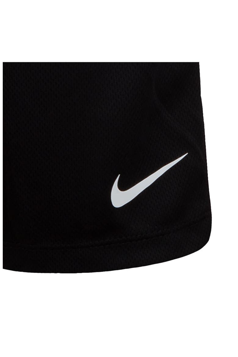Kids' Swoosh T-Shirt & Shorts Set, Alternate, color, BLACK/ UNIVERSITY RED