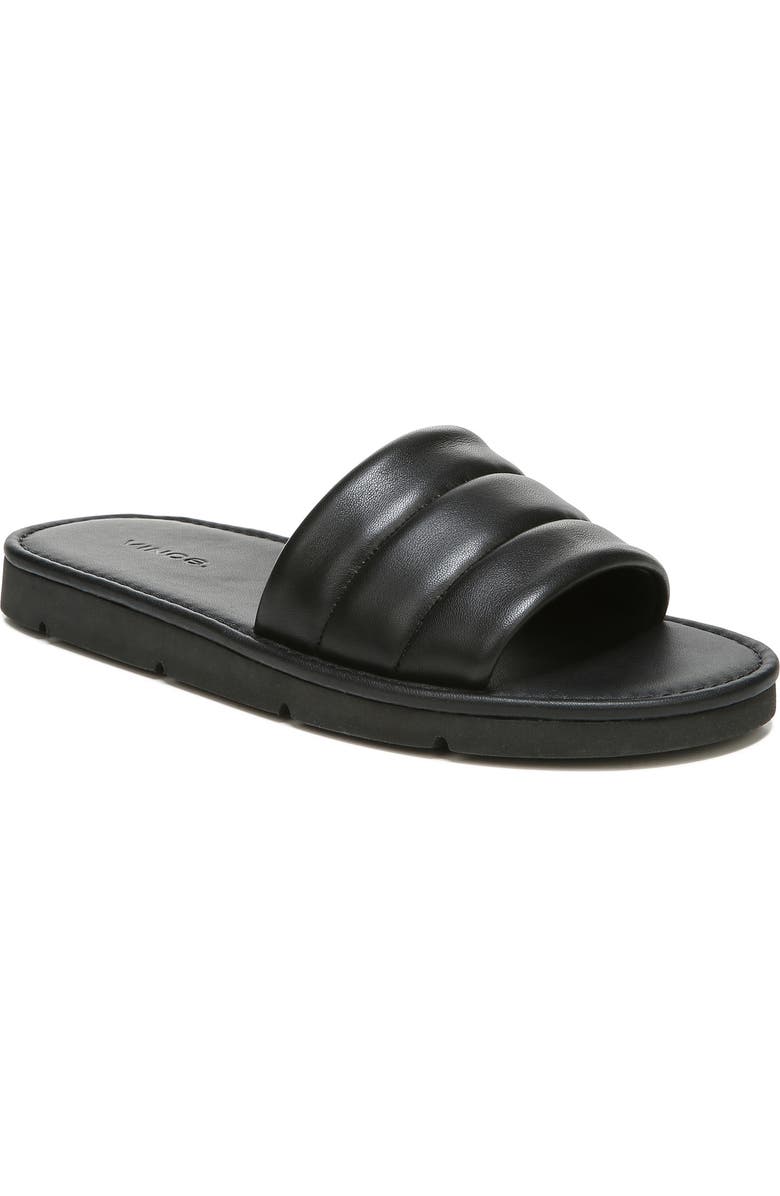 Vince Olina Slide Sandal, Main, color, Black
