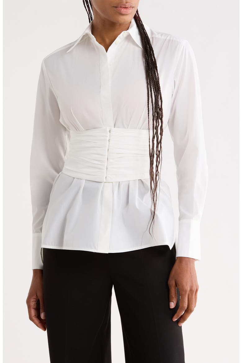 Taffeta Top, Main, color, MILK
