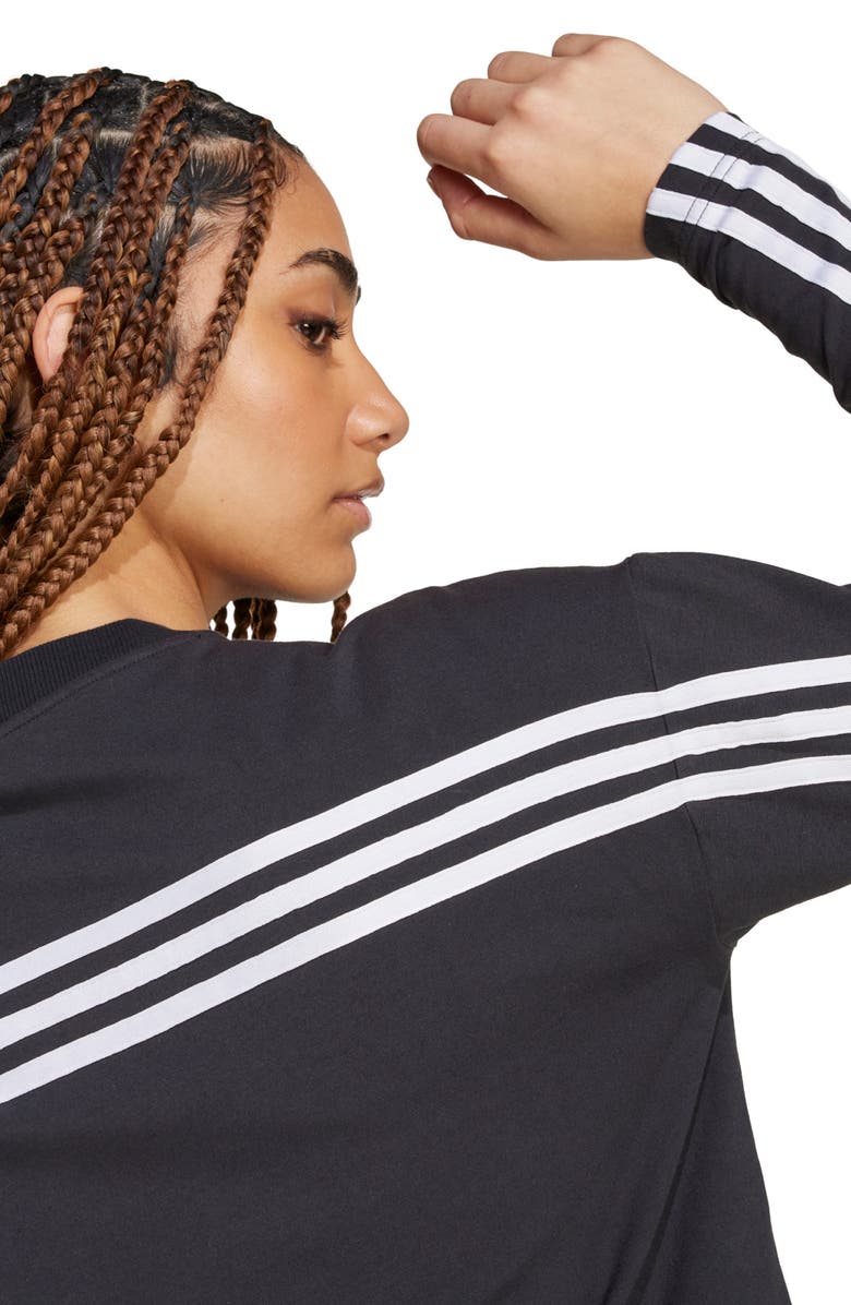 adidas Future Icons 3-Stripes Long Sleeve T-Shirt, Alternate, color,