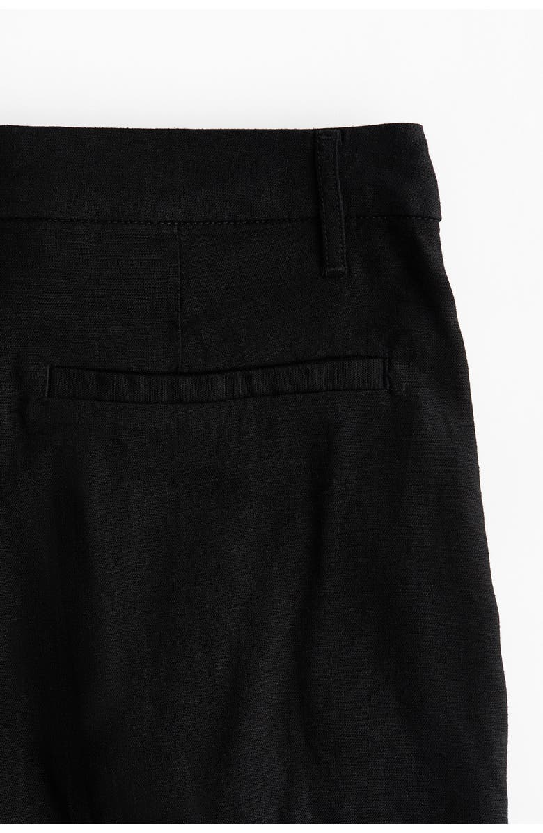 H&M Linen-blend Bermuda Shorts, Alternate, color, 