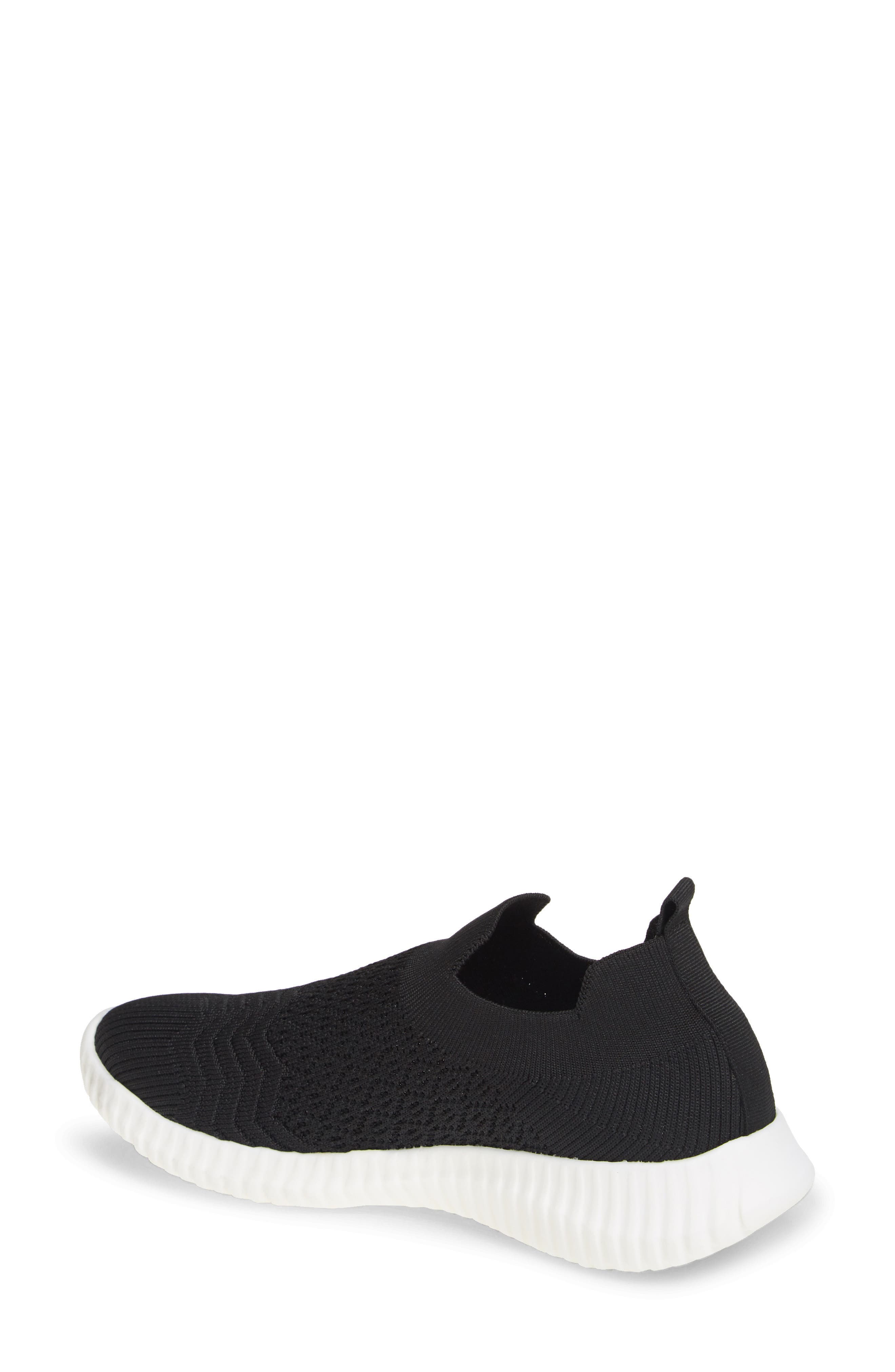 David Tate Tiptop Knit Sneaker, Alternate, color, Black Stretch Fabric