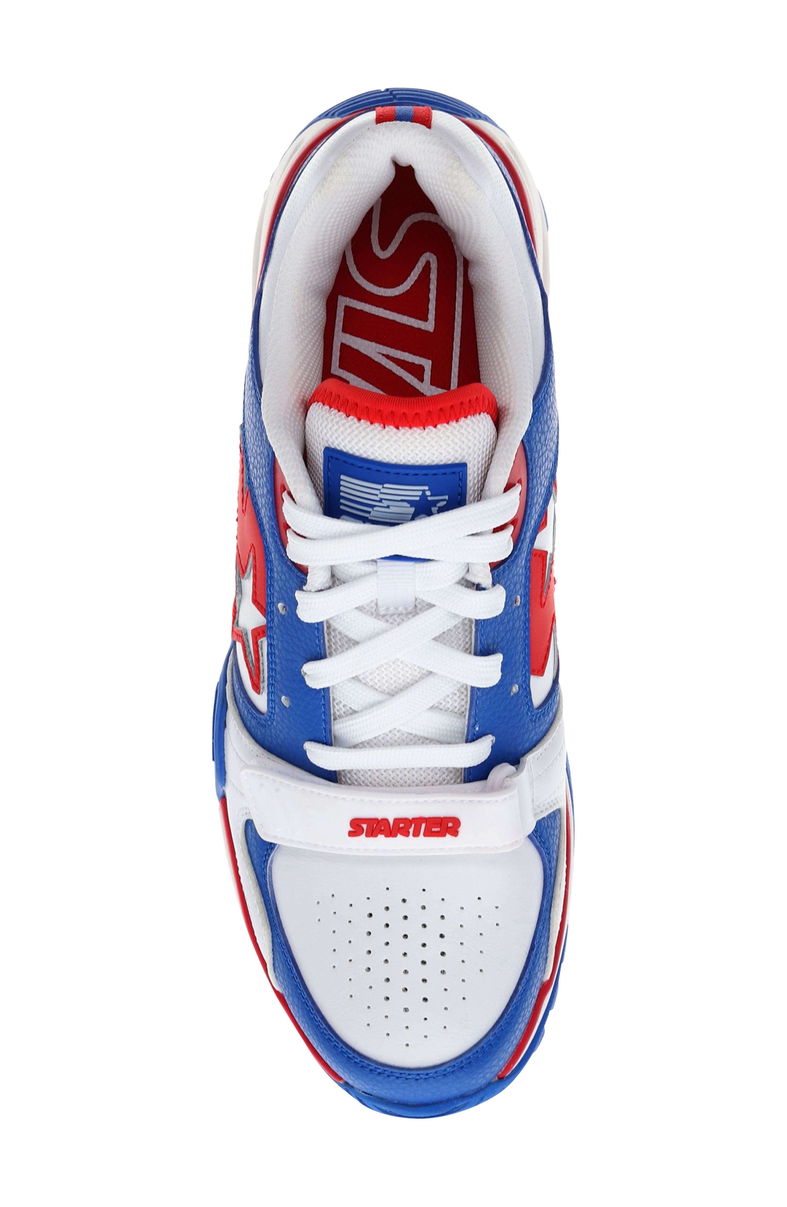 STARTER Team Trainer 92 Low Top Sneaker, Alternate, color, White/ Blue
