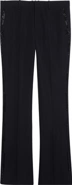 Balmain Flare Leg Wool Trousers