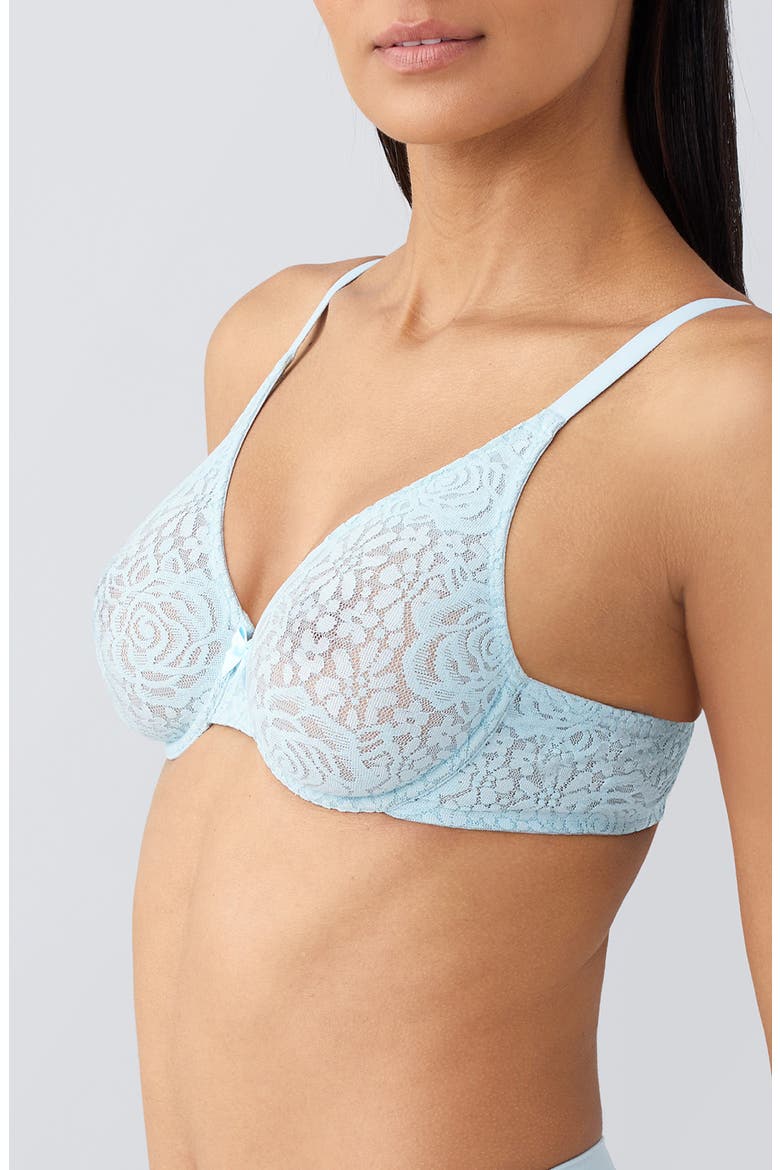 Halo Lace Convertible Underwire Bra, Alternate, color, SOFT SKY