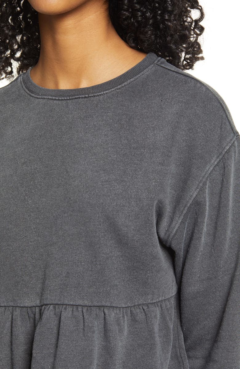 BP. Ruffle Crop Babydoll Top, Alternate, color, 