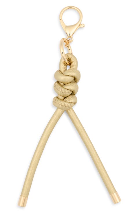 Faux Leather Knot Bag Charm