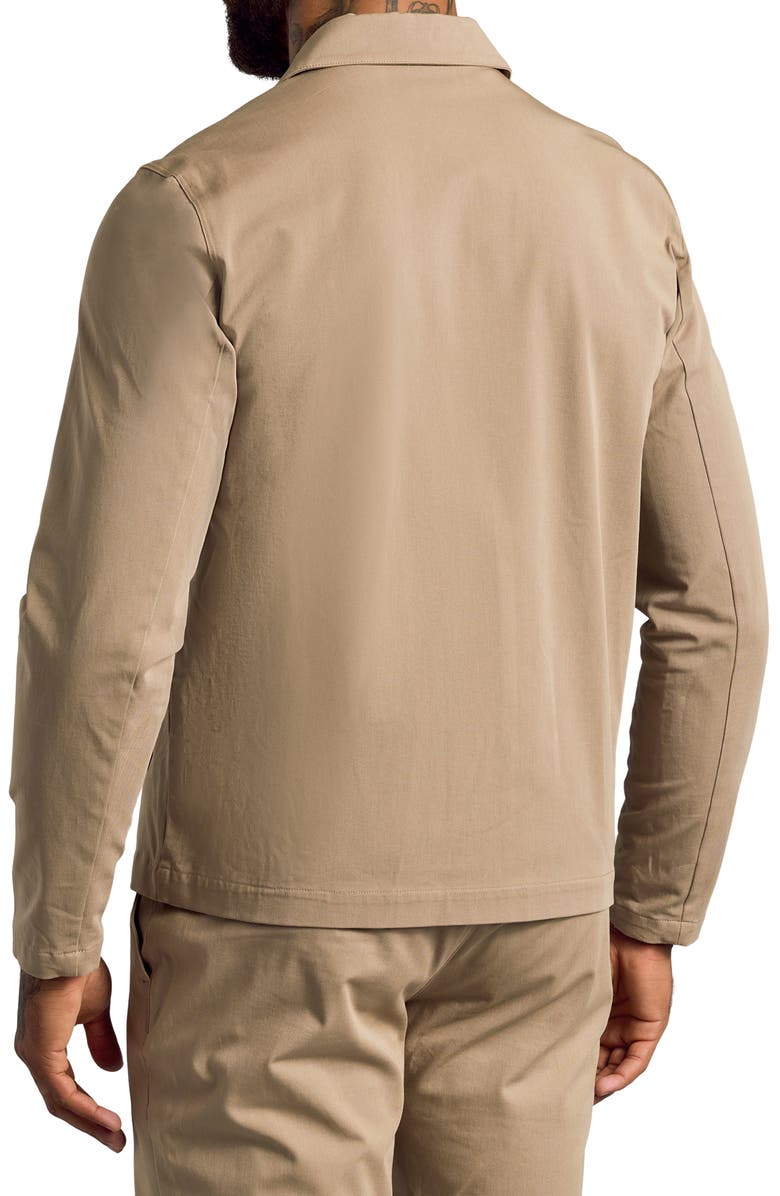True Classic Water Repellent Coach's Jacket, Alternate, color, Khaki