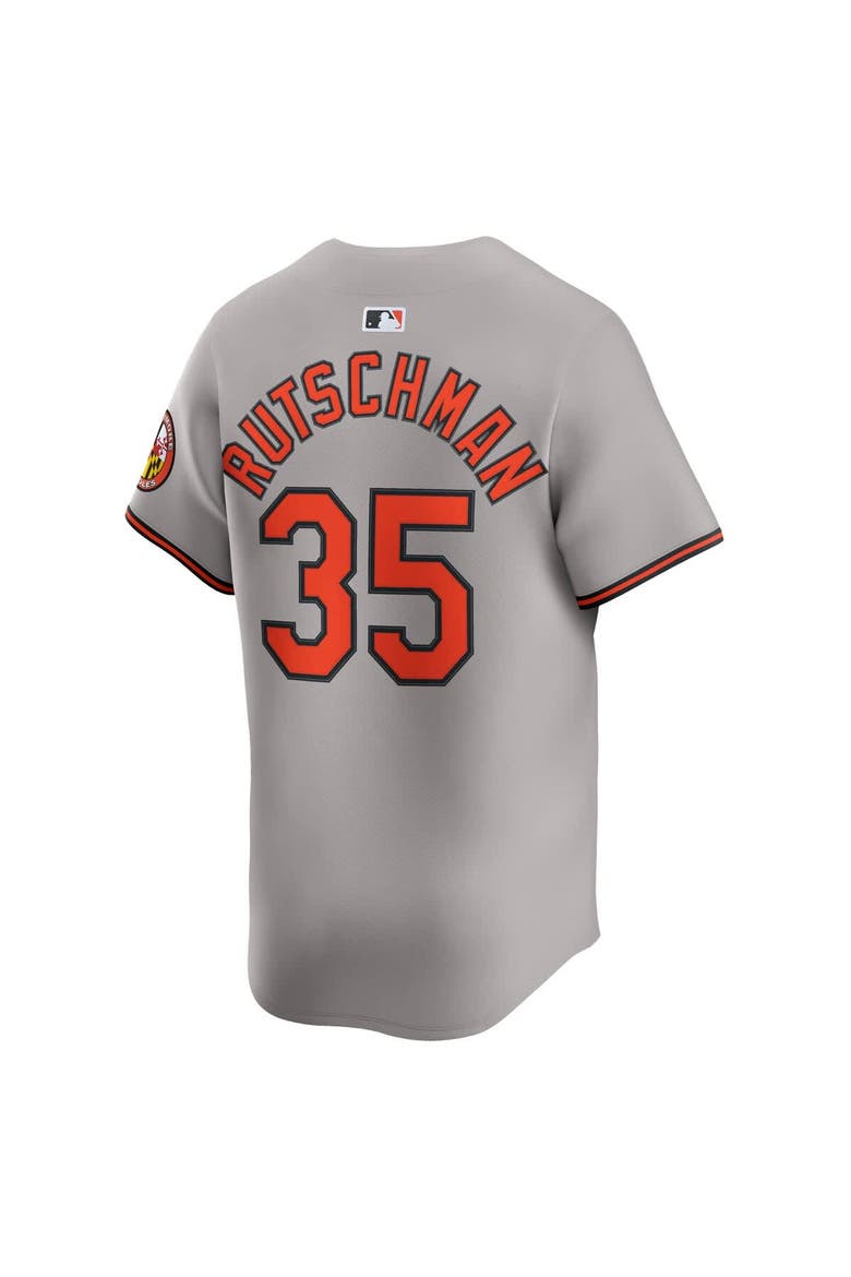 Men's Nike Adley Rutschman Gray Baltimore Orioles Road Limited Player Jersey, Alternate, color, Gray