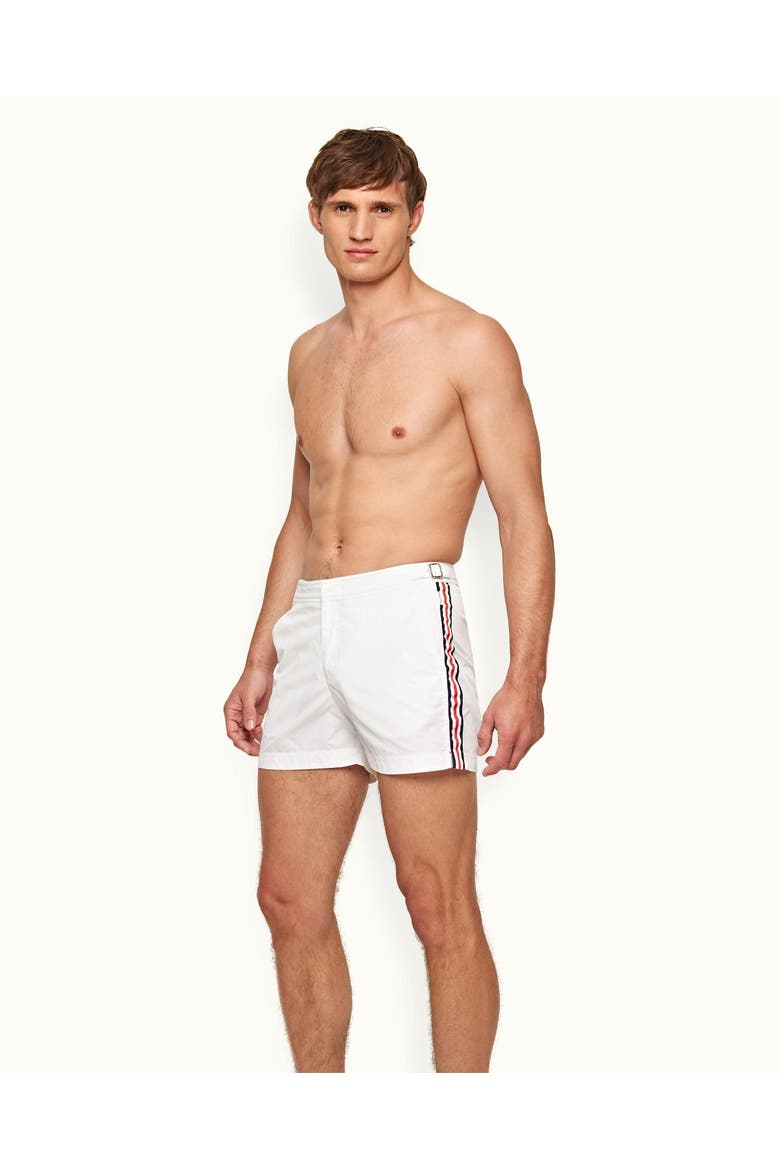 Setter Shorter Length Swim Shorts, Alternate, color, White