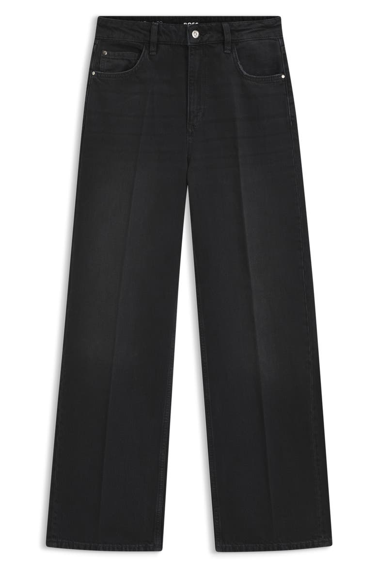 Crossroad Boyfriend Jeans, Alternate, color, BLACK