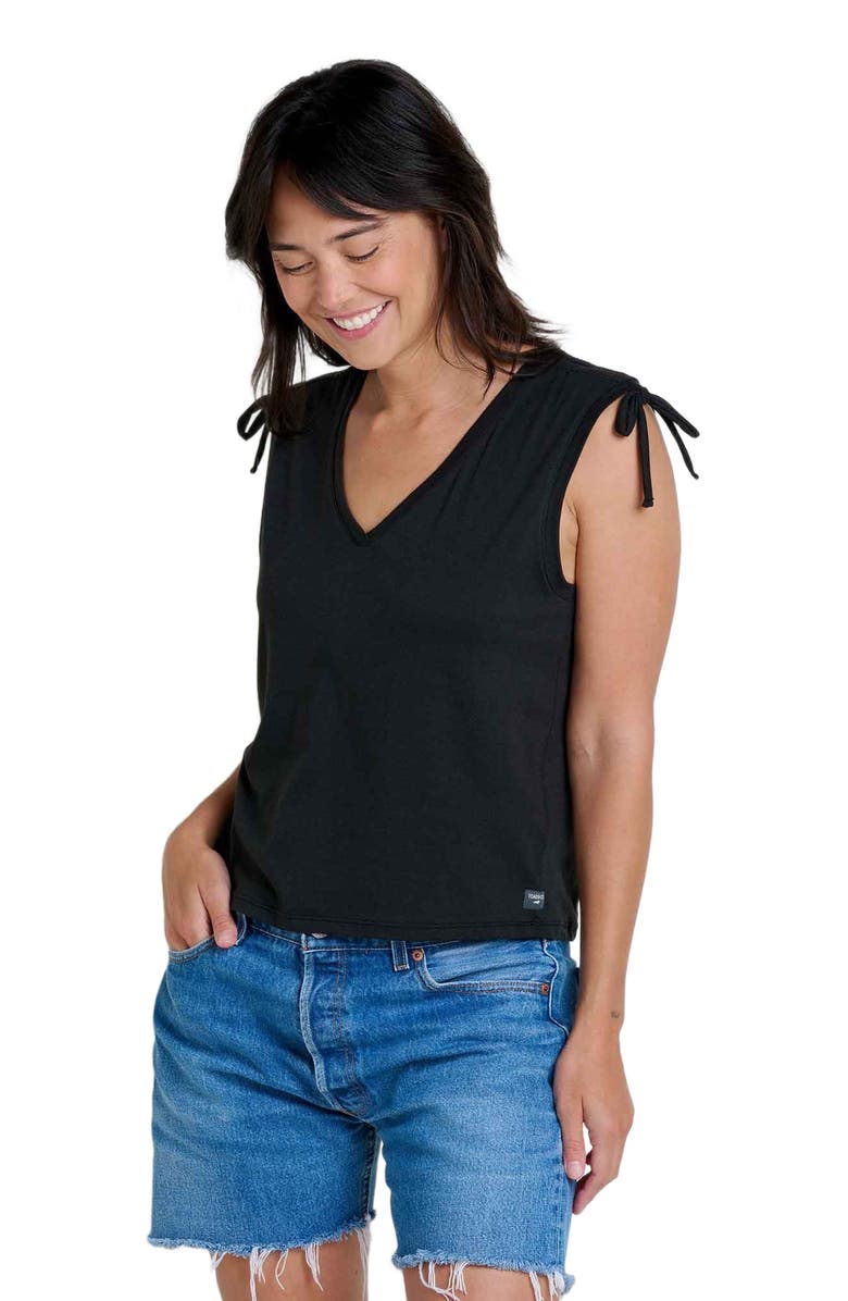 Toad & Co Anza Cinch Tank, Main, color, Black