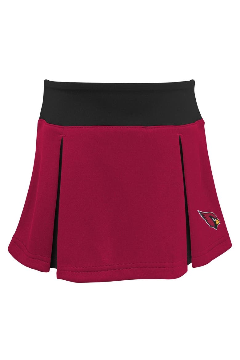 Girls Toddler Cardinal Arizona Cardinals Spirit Cheer Two-Piece Cheerleader Set with Bloomers, Alternate, color, Cardinal