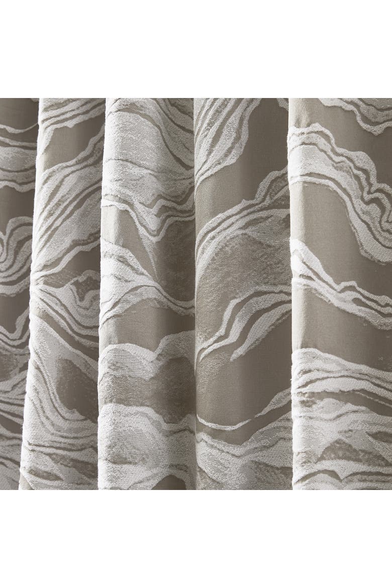 Cascade Wave Blackout Window Panel, Alternate, color, Gray/White