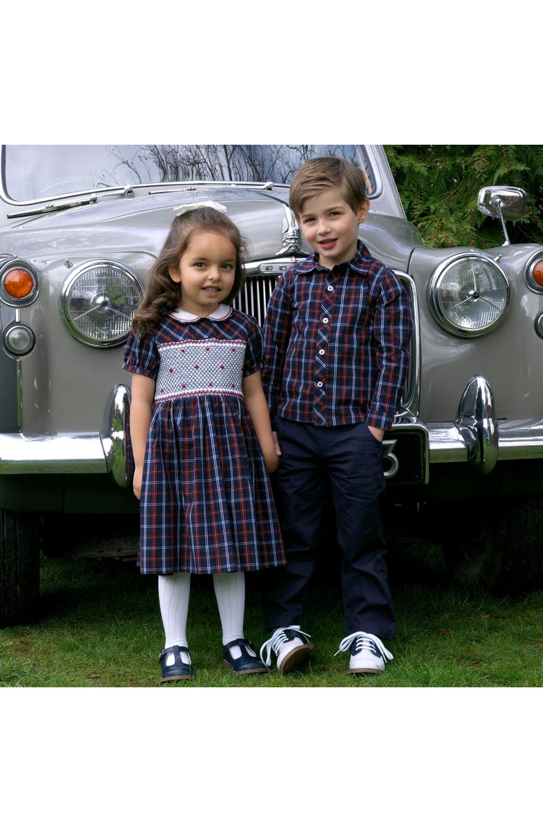 Rachel Riley Check Smocked Dress, Alternate, color, 