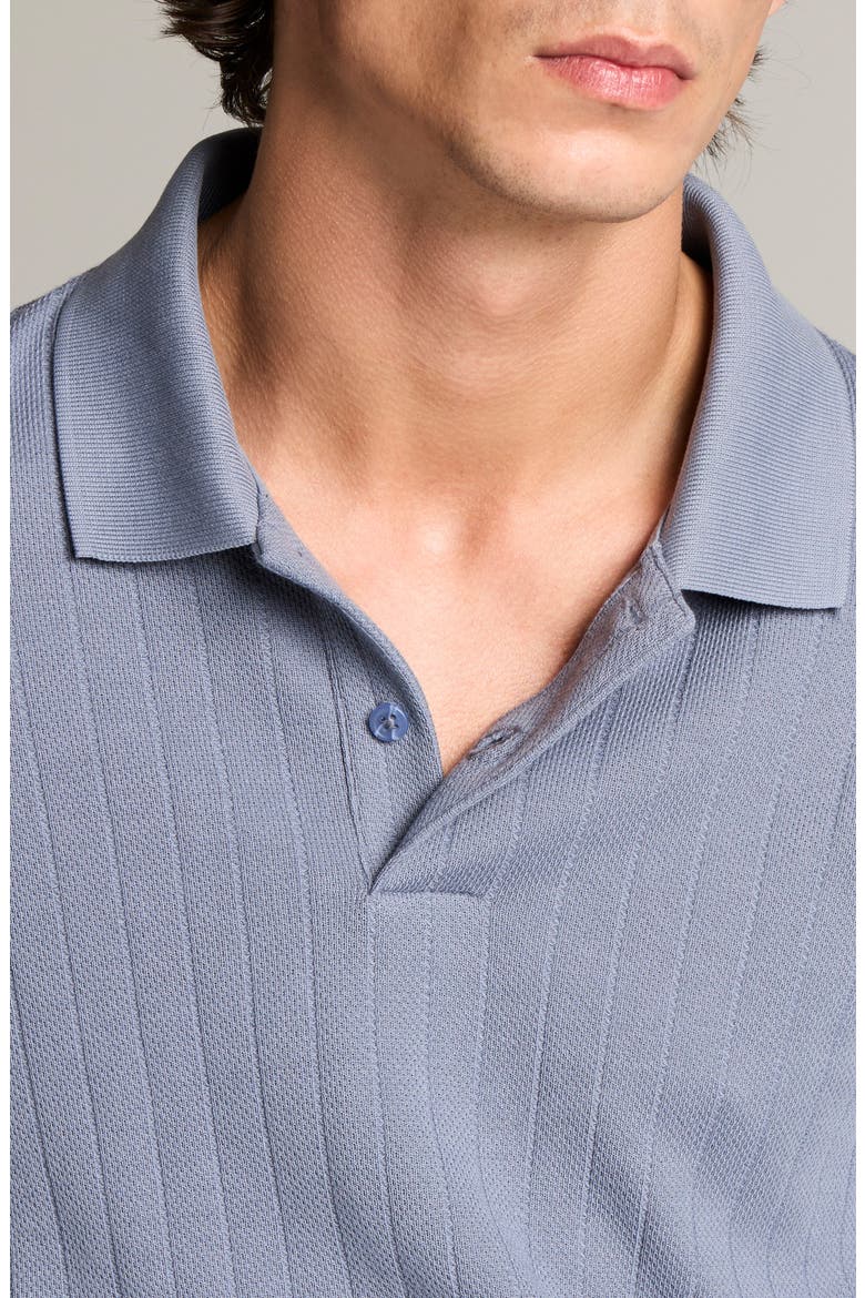 Drop Needle Stripe Pima Cotton Polo, Alternate, color, HAWK BLUE