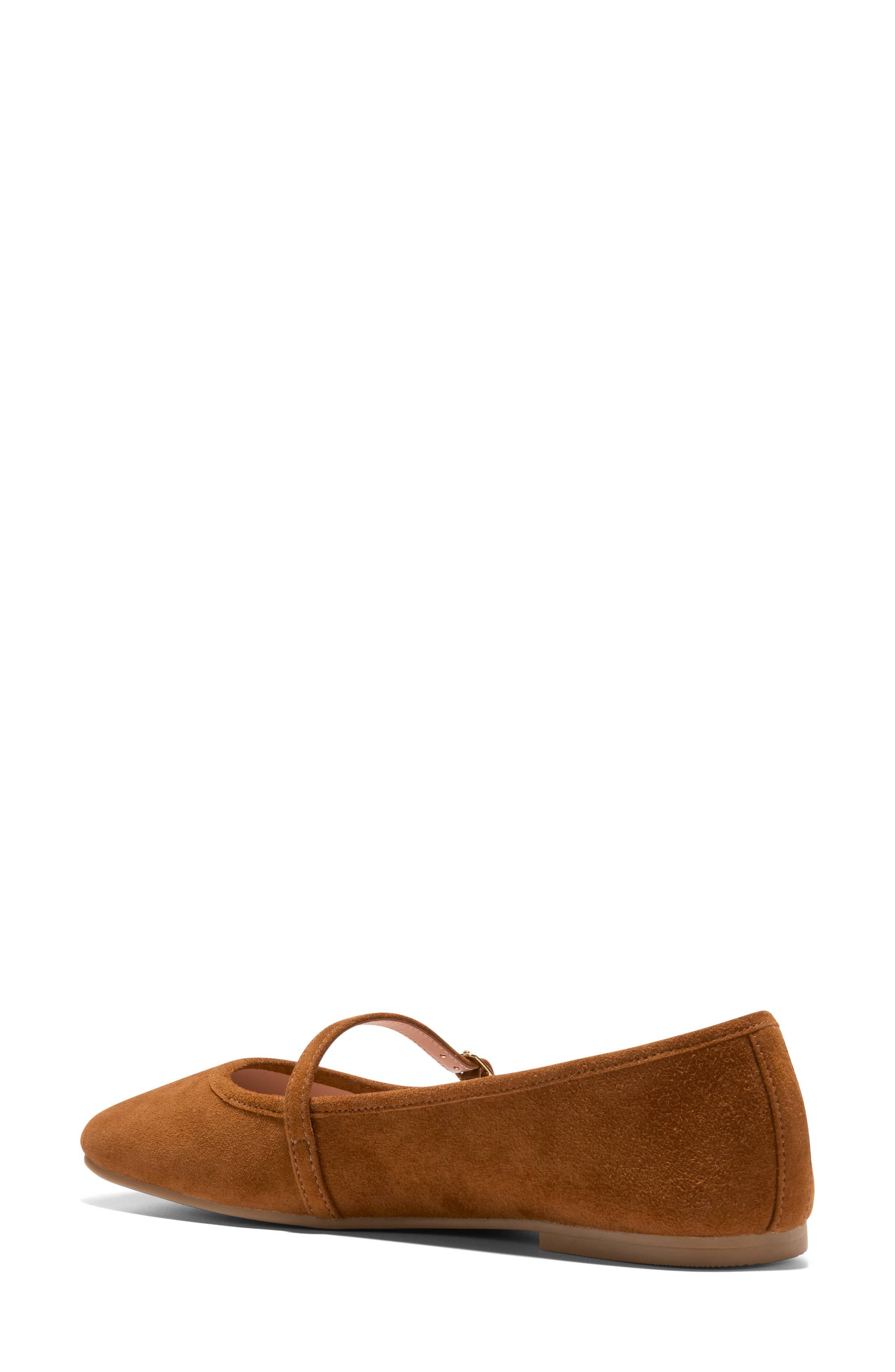 Yelena Mary Jane Flat, Alternate, color, TOBACCO SUEDE
