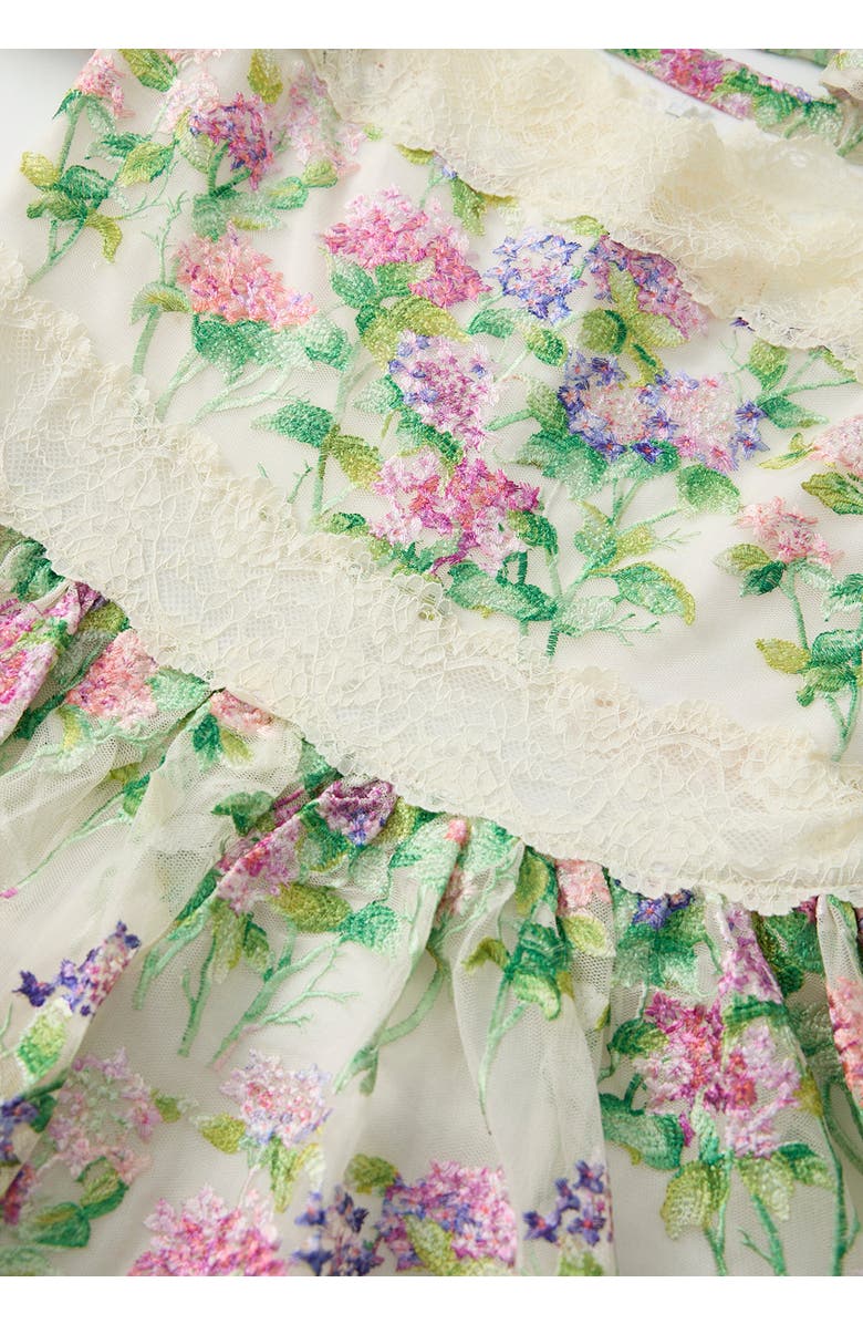 Marlo Kids Clementine Embroidered Maxi Dress, Alternate, color, Floral