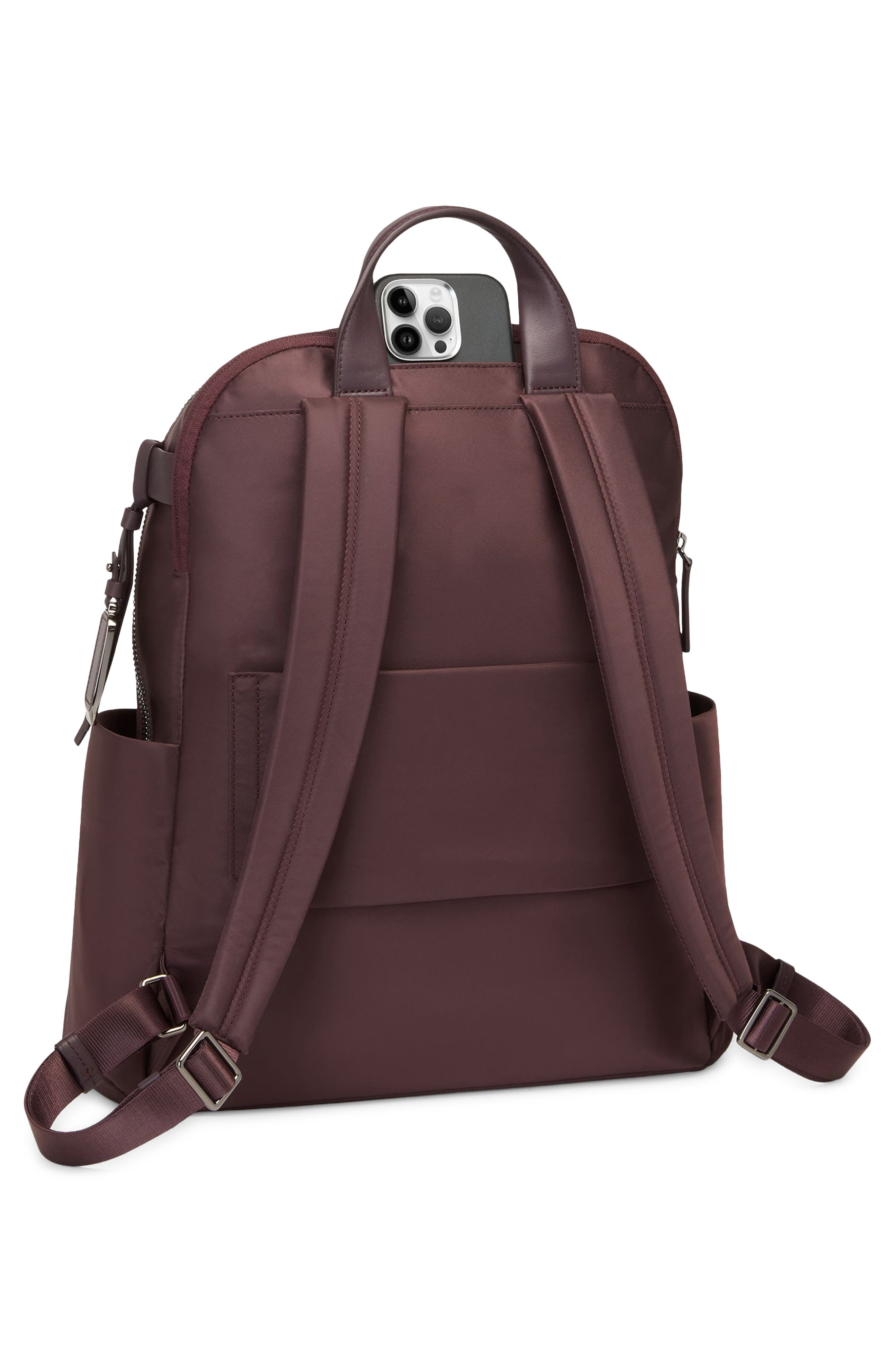 Rosie Nylon Backpack (Nordstrom Exclusive), Alternate, color, DEEP PLUM
