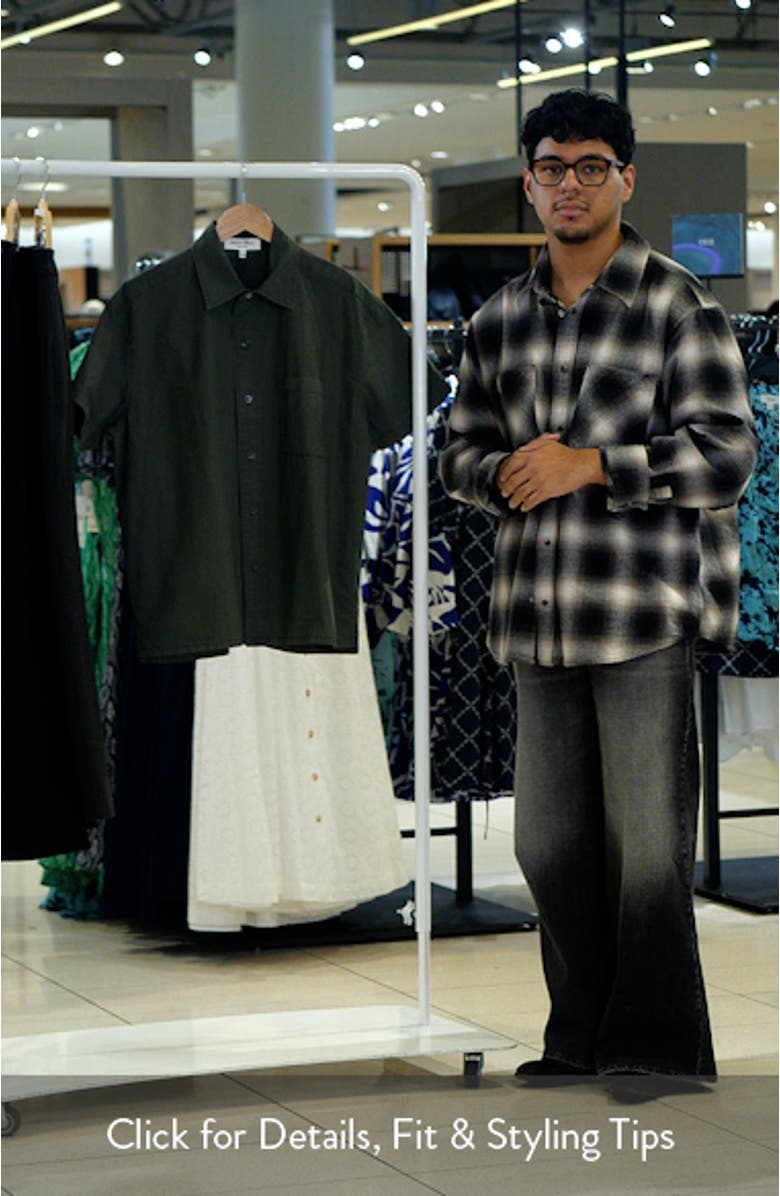 Franklin Short Sleeve Cotton Poplin Button-Up Shirt, sales video thumbnail