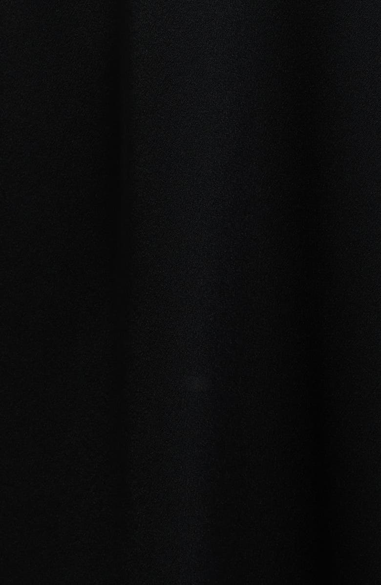 KOBI HALPERIN Bambi Tie Waist Long Sleeve Satin Dress, Alternate, color, Black