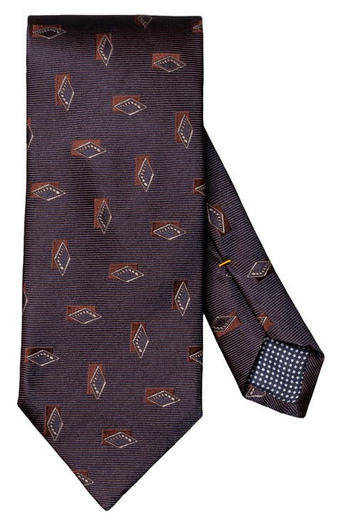 Diamond Woven Silk Tie