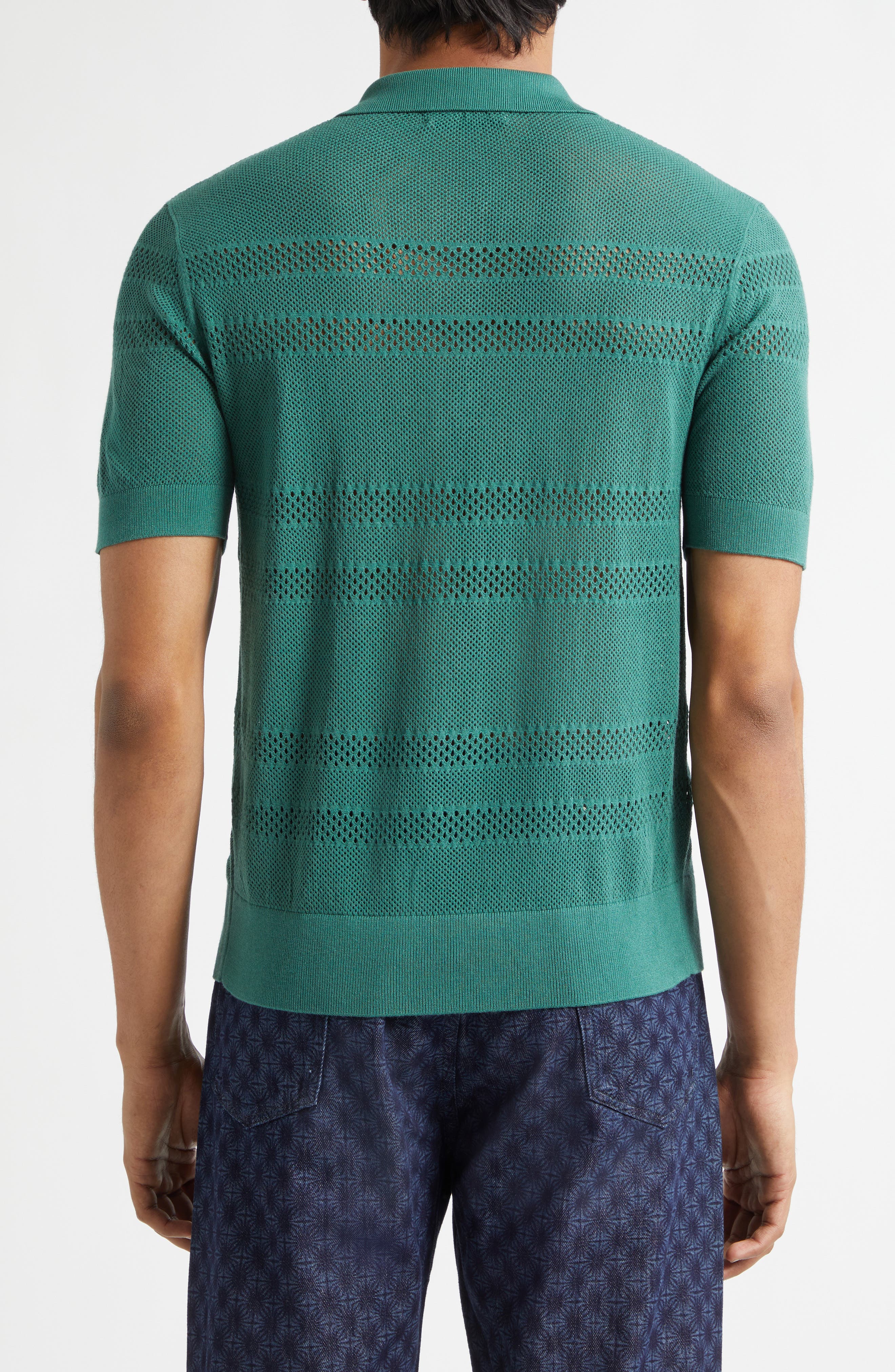 Mercy Mixed Stitch Polo Sweater - image 2