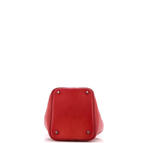 Pre-owned Hermes Hermes Picotin Lock Bag Clemence Mm In Red