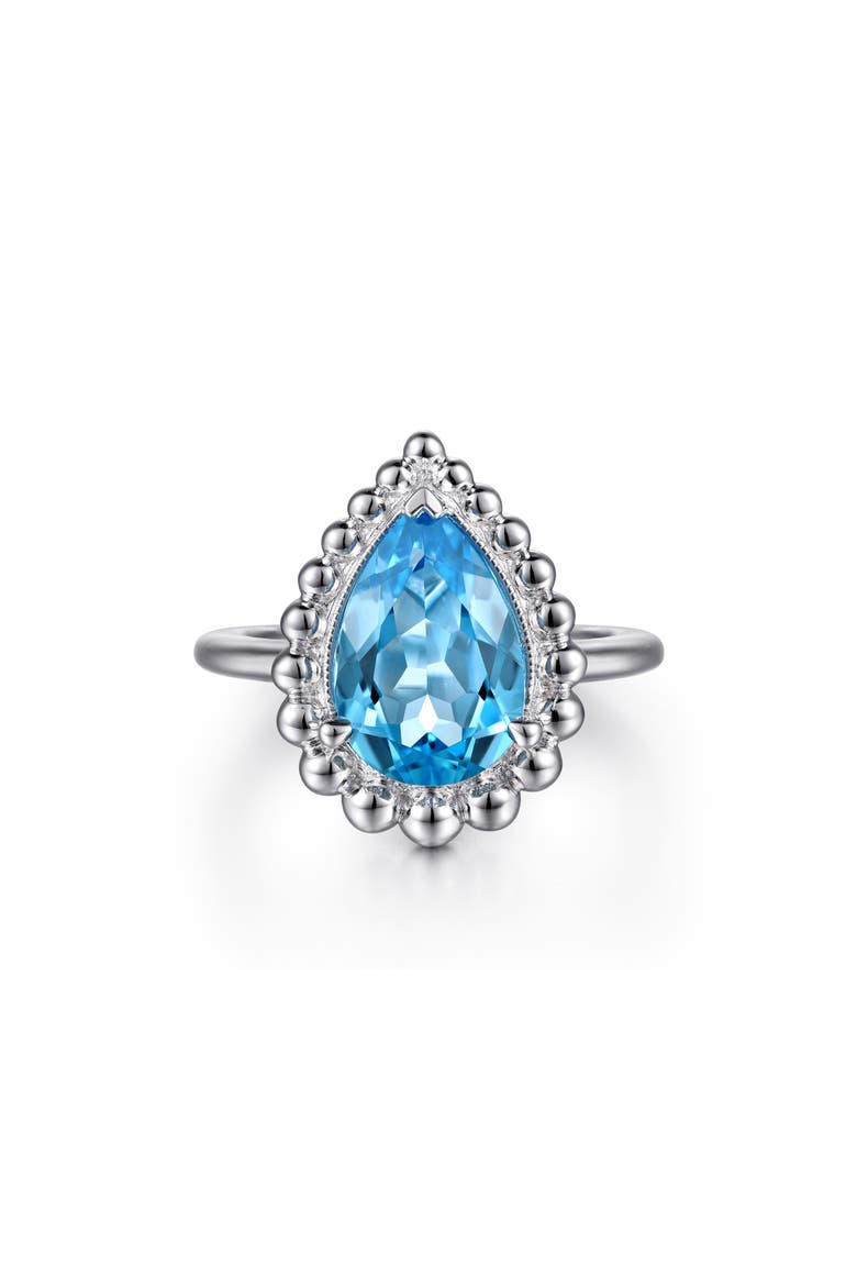 Bujukan Sterling Silver Swiss Blue Topaz Ring, Alternate, color, STERLING SILVER