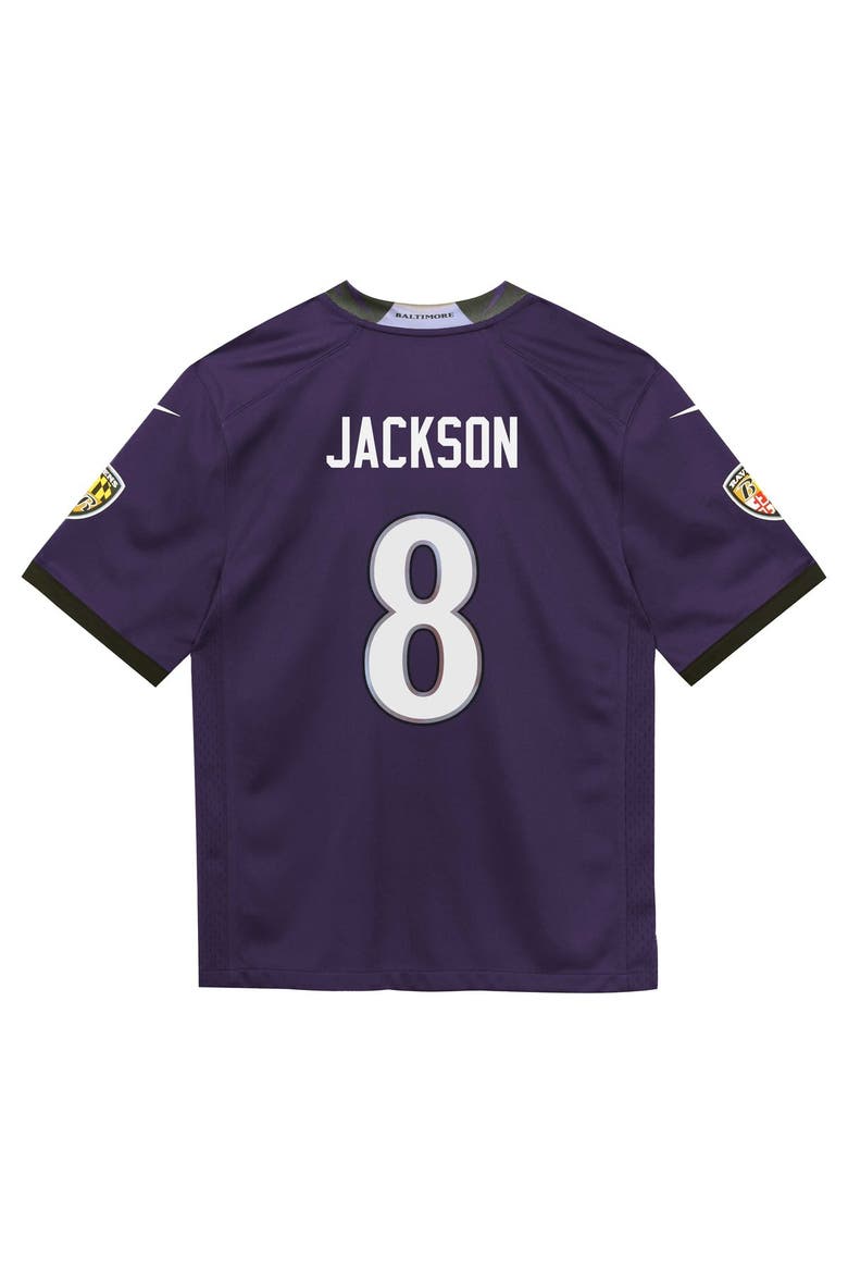 Infant Nike Lamar Jackson Purple Baltimore Ravens Team Game Jersey, Alternate, color, Purple