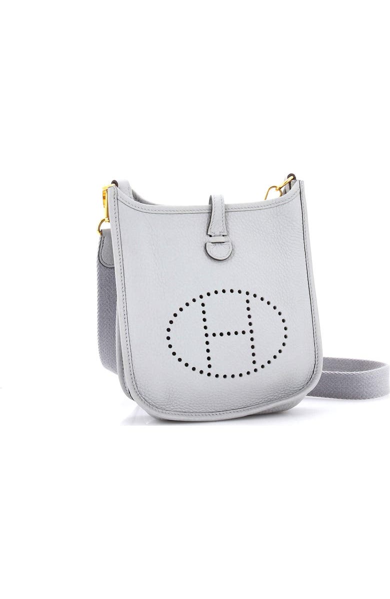 Pre-Owned Hermes Evelyne Bag Gen III Clemence TPM, Alternate, color, Bleu Glacier