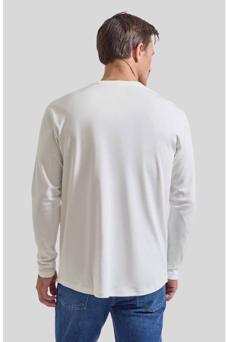The Luxe Supima Long Sleeve Crew, Alternate, color, White
