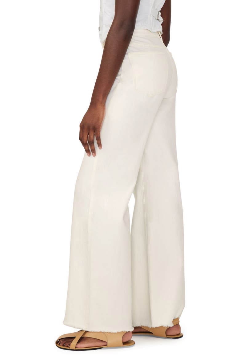 Hepburn High Waist Wide Leg Jeans, Alternate, color, EGGSHELL