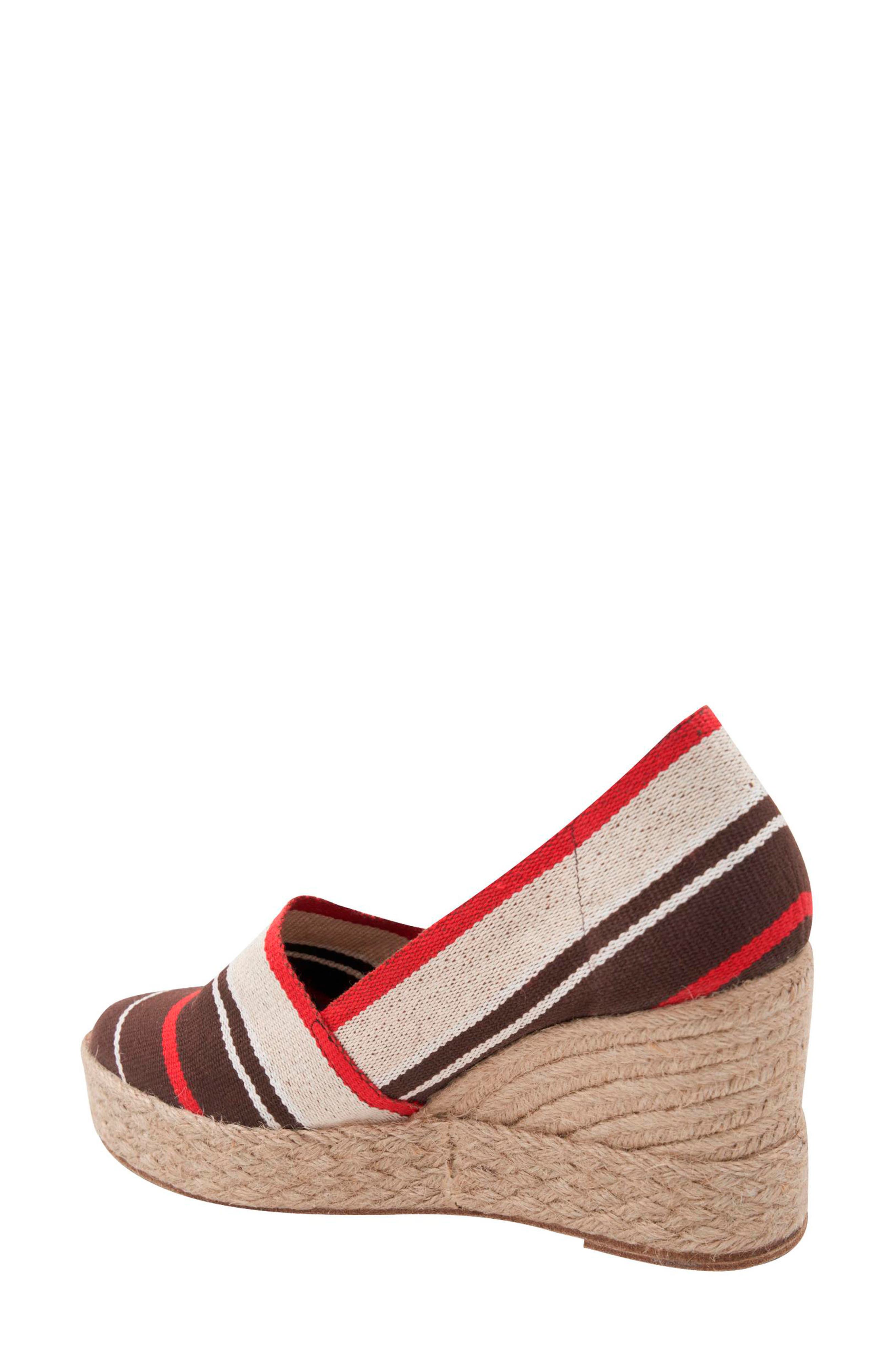André Assous Patti Espadrille Wedge, Alternate, color, Brown Multi