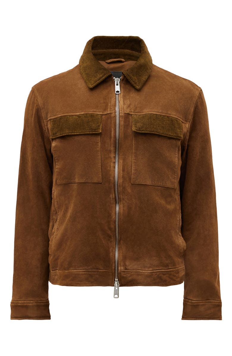AllSaints Cozza Suede Jacket, Alternate, color, 