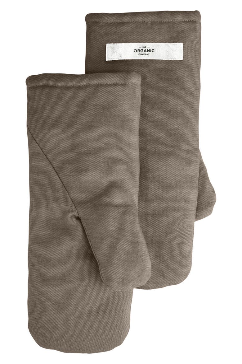 x The Organic Company Organic Cotton Oven Mitts, Main, color, CLAY
