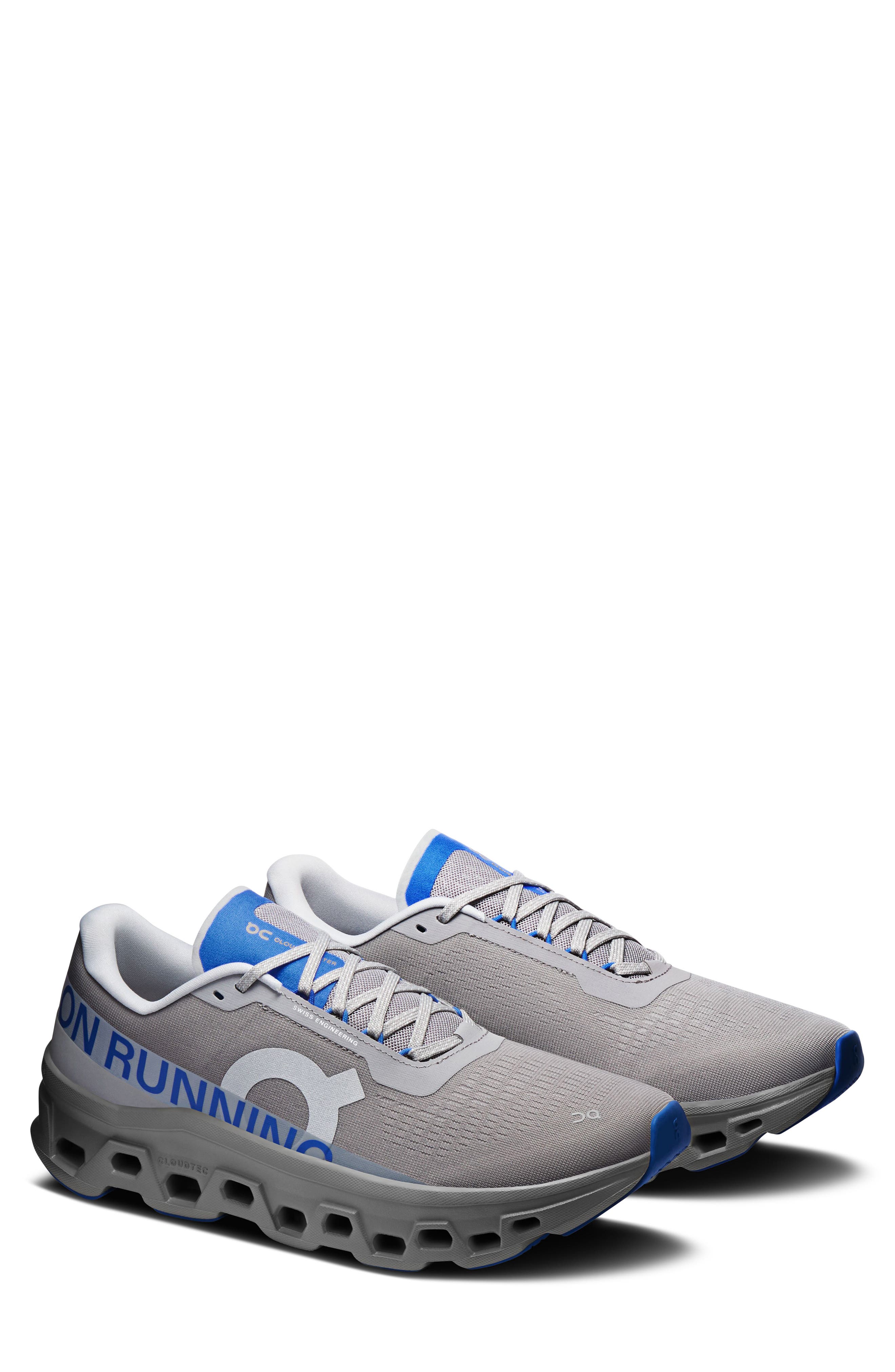 Cloudmonster Running Shoe, Main, color, ALLOY/ JAY