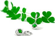 BLING JEWELRY Sterling Silver Celtic Four Leaf Clover Drop Earrings