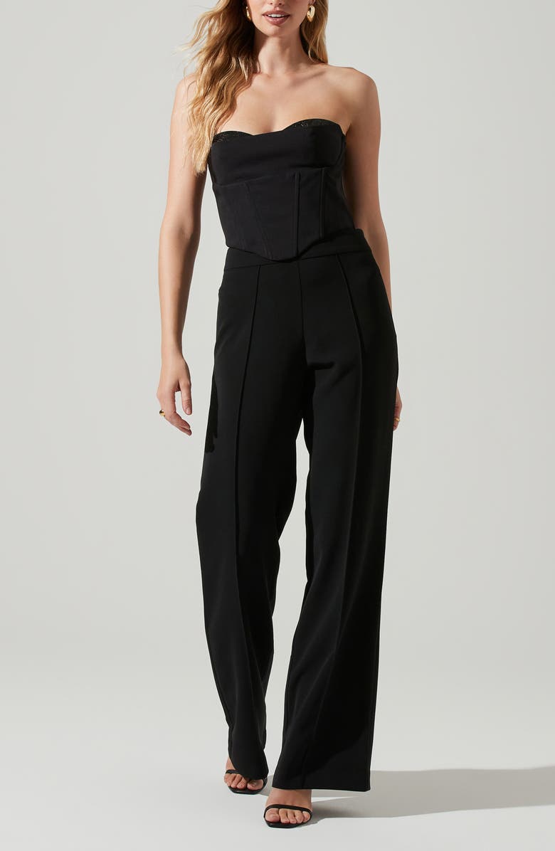 ASTR the Label Madison High Waist Wide Leg Pants, Alternate, color, Black