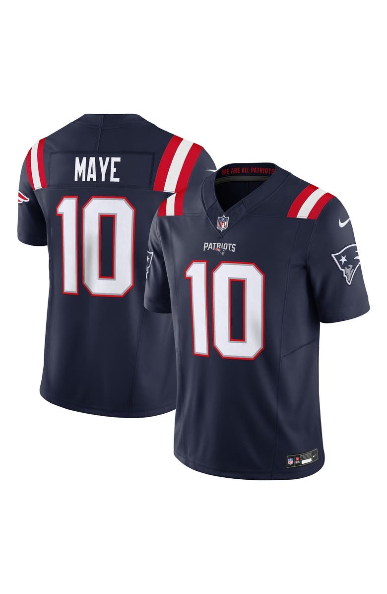 Nike Men's Nike Drake Maye Navy New England Patriots Vapor F.U.S.E. Limited Jersey, Alternate, color, Navy