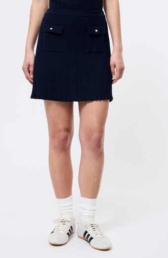 French Connection Flap Pocket Ribbed Sweater Miniskirt