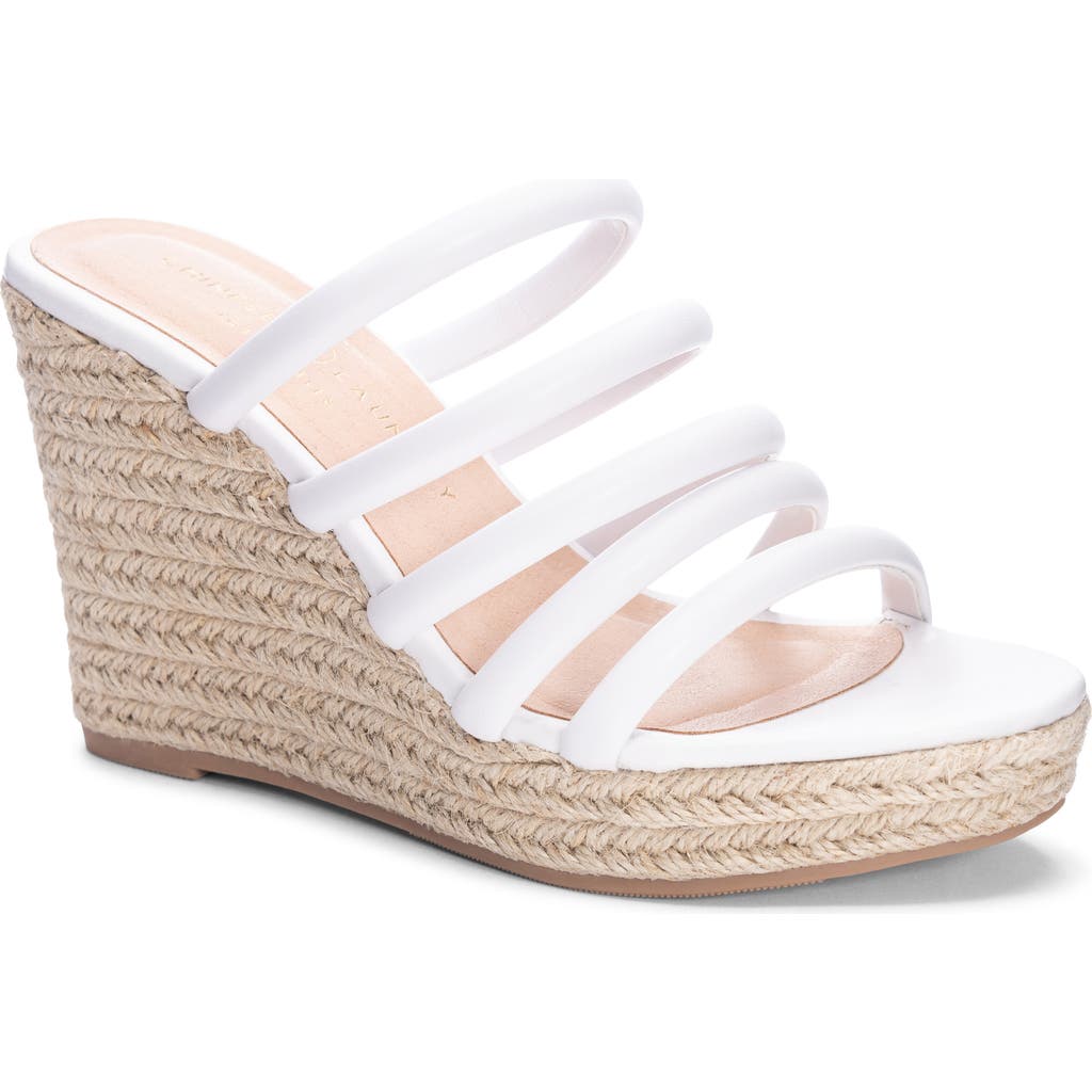 Chinese Laundry Eleana Espadrille Wedge Sandal In White
