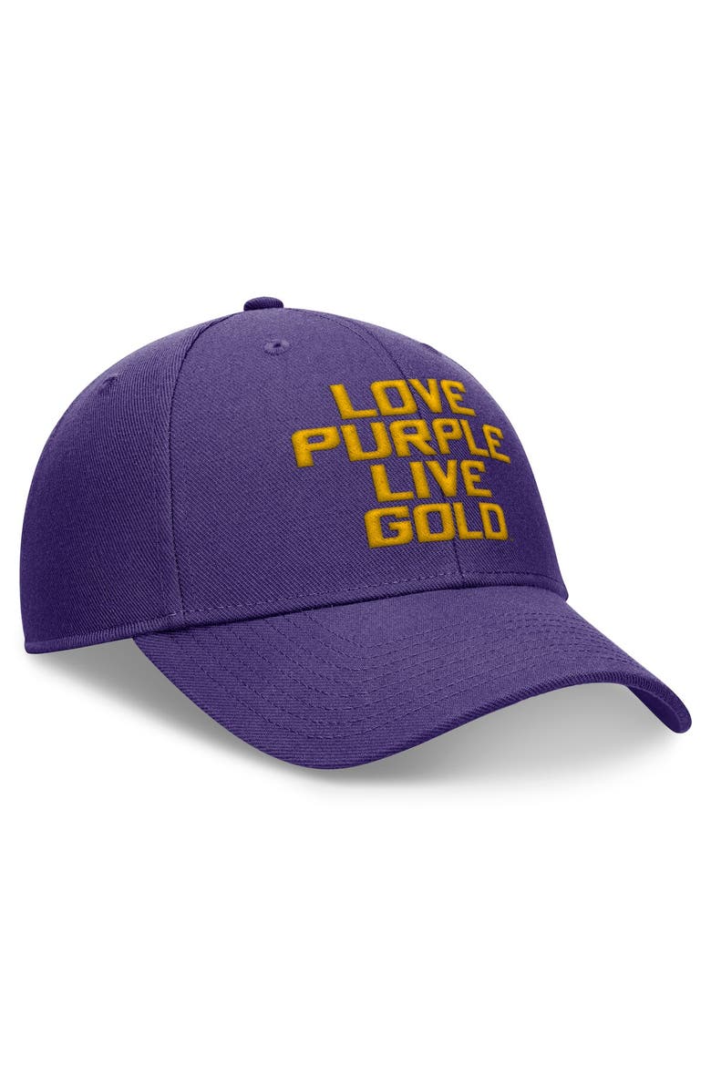Men's Nike Purple LSU Tigers Local Rise Adjustable Hat, Alternate, color, Purple