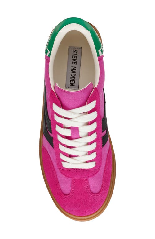 Steve Madden Women's Dodge Triple Platform Lace-up Sneakers In Pink Multi