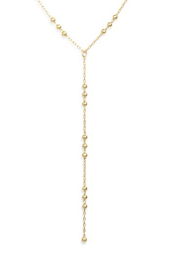 Argento Vivo Bead Y-necklace In Gold