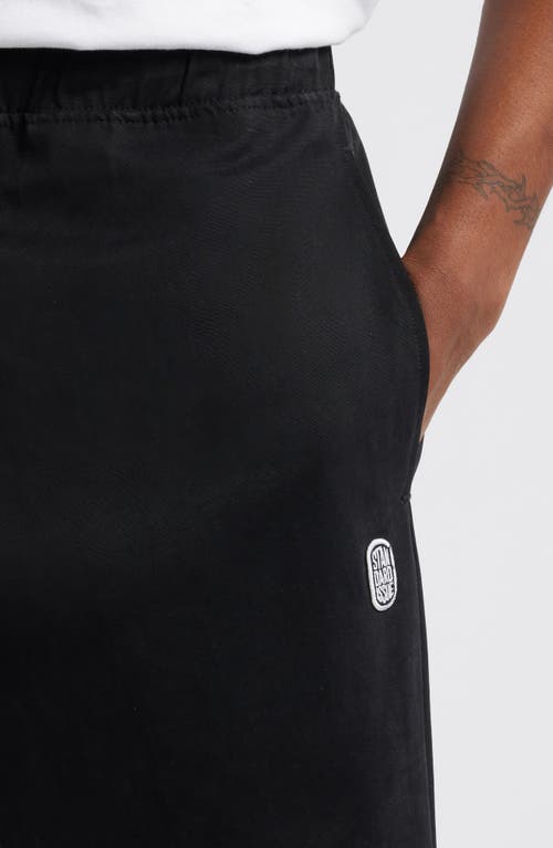 Standard Issue Pd Cotton Blend Drawstring Slacker Pants In Black