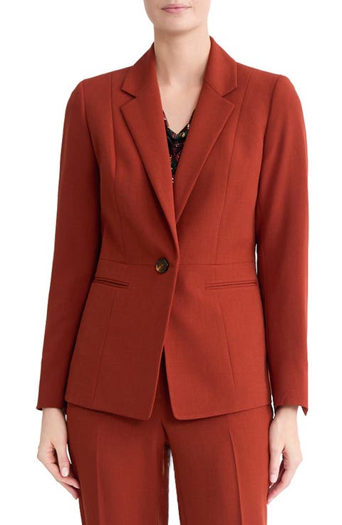 Notch Collar Waist Seam Jacket