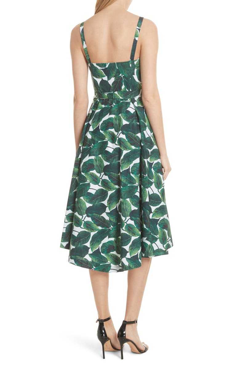Milly Print Poplin Midi Dress, Alternate, color,