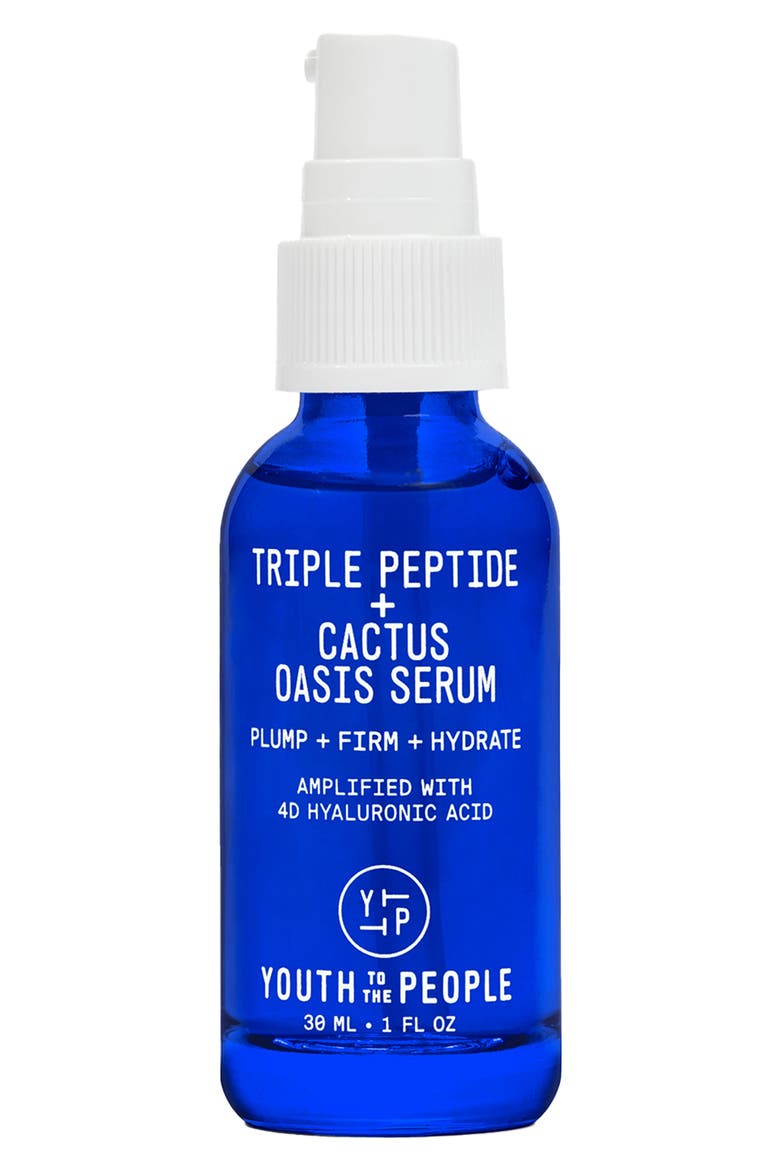 Triple Peptide & Cactus Oasis Serum, Main, color, NO COLOR