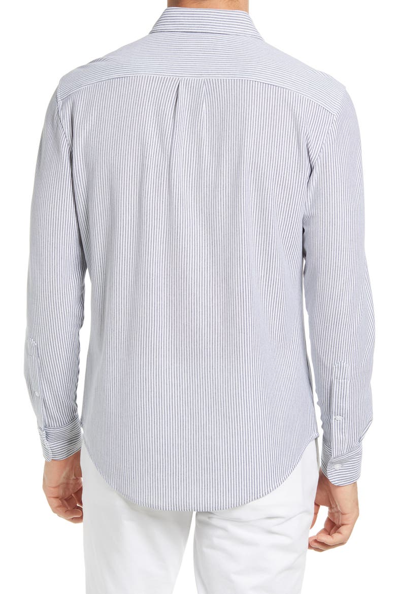 Slim Fit Button-Down Shirt, Alternate, color, CHELSEA STRIPE BLUE/ WHITE